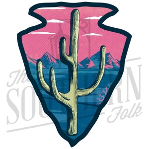 Cactus Arrow Head PNG File, Sublimation Design, Digital Download