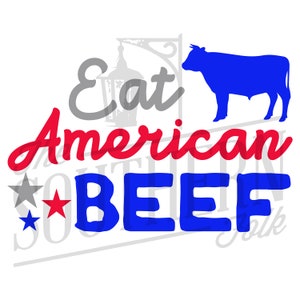 Eat American Beef PNG File, Sublimation Design, Digital Download, Sublimation Designs Downloads, Tie Dye Designs