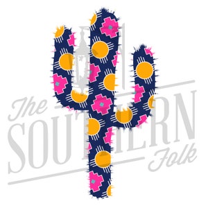 Aztec Cactus PNG File, Sublimation Design, Digital Download