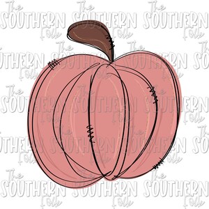 Diseño de sublimación de calabaza doodle rosado, archivo PNG, descarga digital, descargas de diseños de sublimación, diseños de caída, dibujado a mano