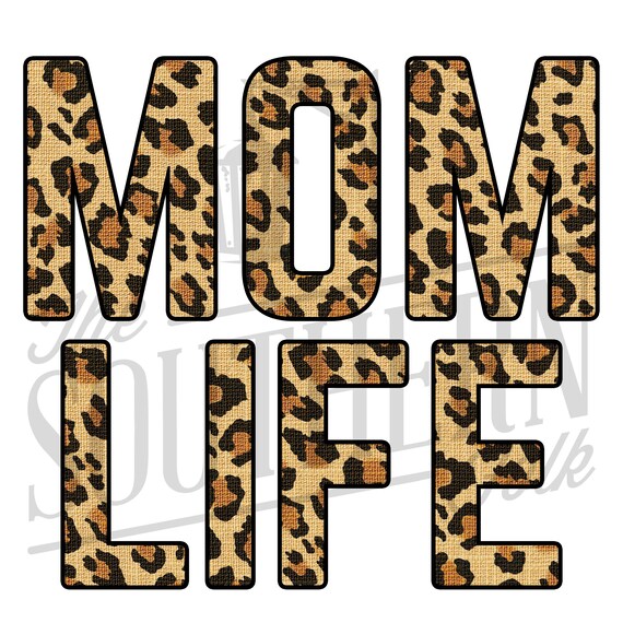 Download Cheetah Mom Life PNG File Sublimation Design Digital | Etsy