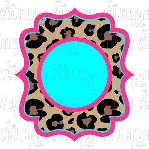 Cheetah Monogram PNG File, Digital Download, Sublimation Designs Downloads, Sublimation Design