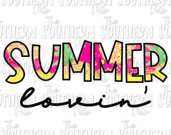 Summer Lovin PNG File, Sublimation Design, Digital Download, Sublimation Designs Downloads, Sublimation Designs, Summer Designs