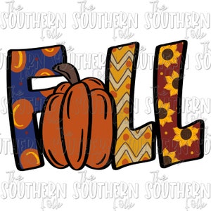 Fall Sublimation Design, PNG File, Digital Download, Sublimation Designs Downloads, Hand Drawn, Fall Sublimation Designs