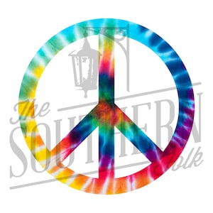 Tie Dye Peace Sign PNG File, Sublimation Design, Digital Download, Sublimation Designs Downloads