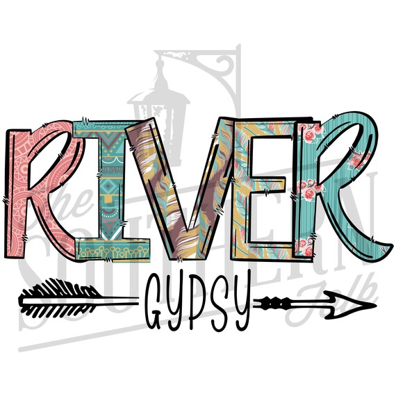 PNG watercolor Digital Download Sublimation River Junkie