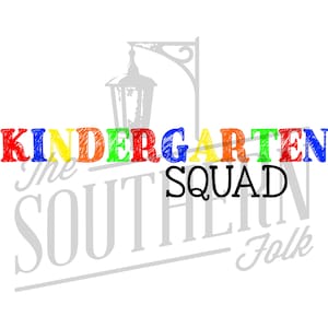 Kindergarten Squad PNG File, Sublimation Design Downloads, Digital Download, Back to School