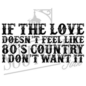 80s Country Design PNG File, Sublimation Design Download, Digital Download, Country, Western