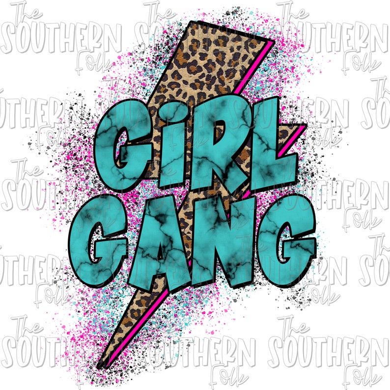 Girl Gang PNG File, Sublimation Designs Downloads, Digital Download, Sublimation Designs, Sublimation Design, Sublimation PNG, Leopard 