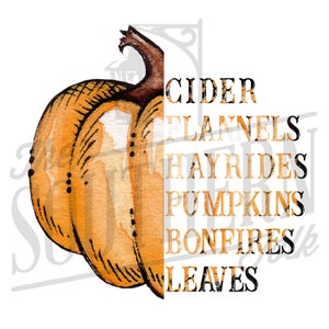 Fall Sublimation Design, PNG File, Digital Download, Sublimation Design Download