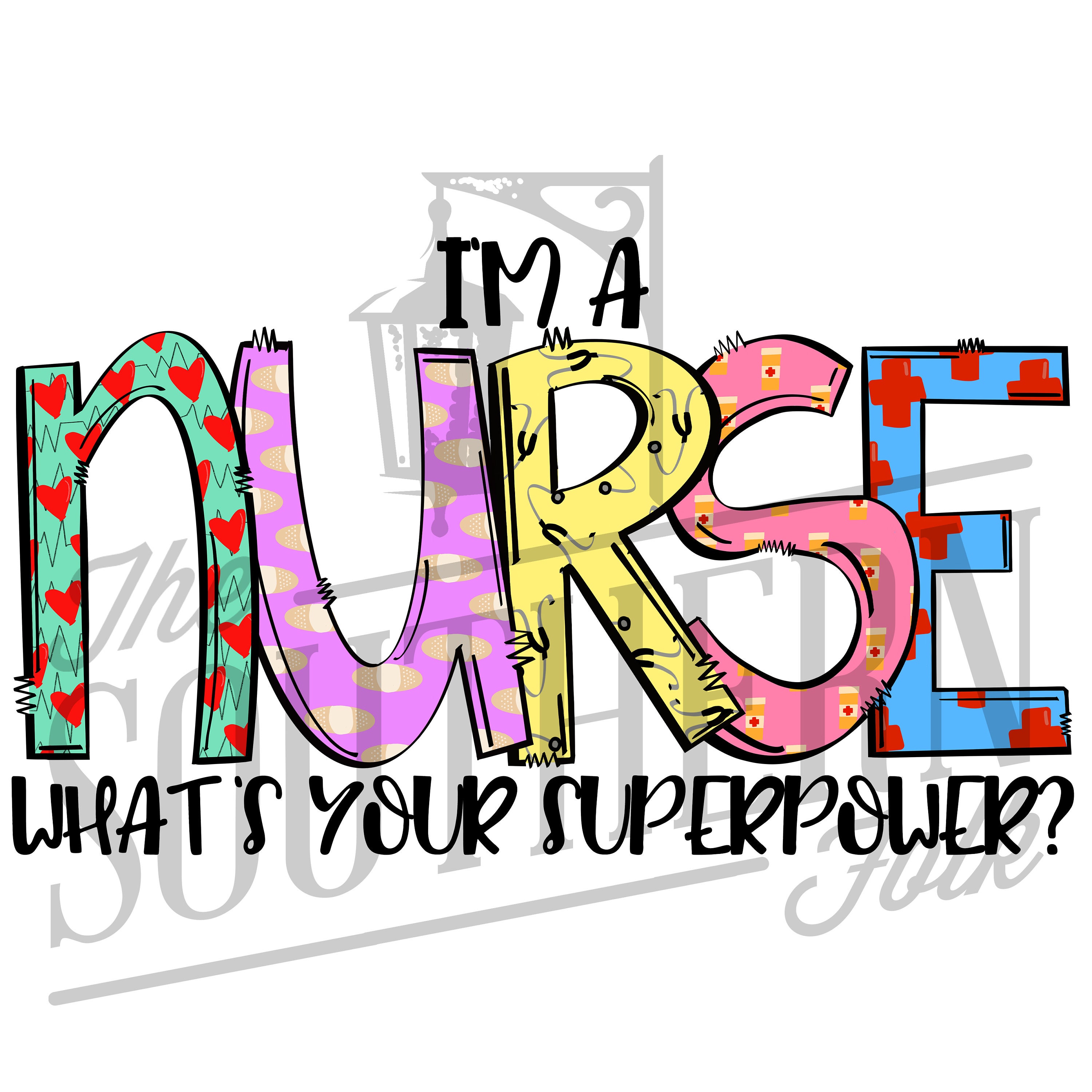 I'm a Nurse, What's Your SuperPower? Light Blue 18 oz. Coffee