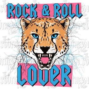 Rock and Roll Lover PNG File, Sublimation Design, Digital Download, Sublimation Designs Downloads, Sublimation Designs, Retro Png File