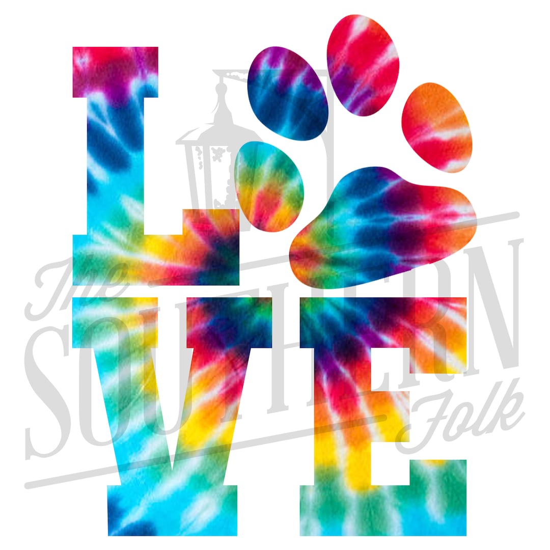 Animal Love Tie Dye PNG File, Sublimation Design, Digital Download - Etsy