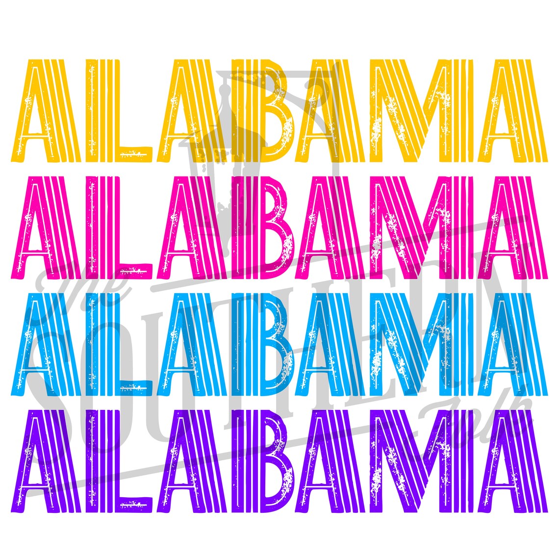 Retro Alabama PNG File Sublimation Design Download Digital | Etsy