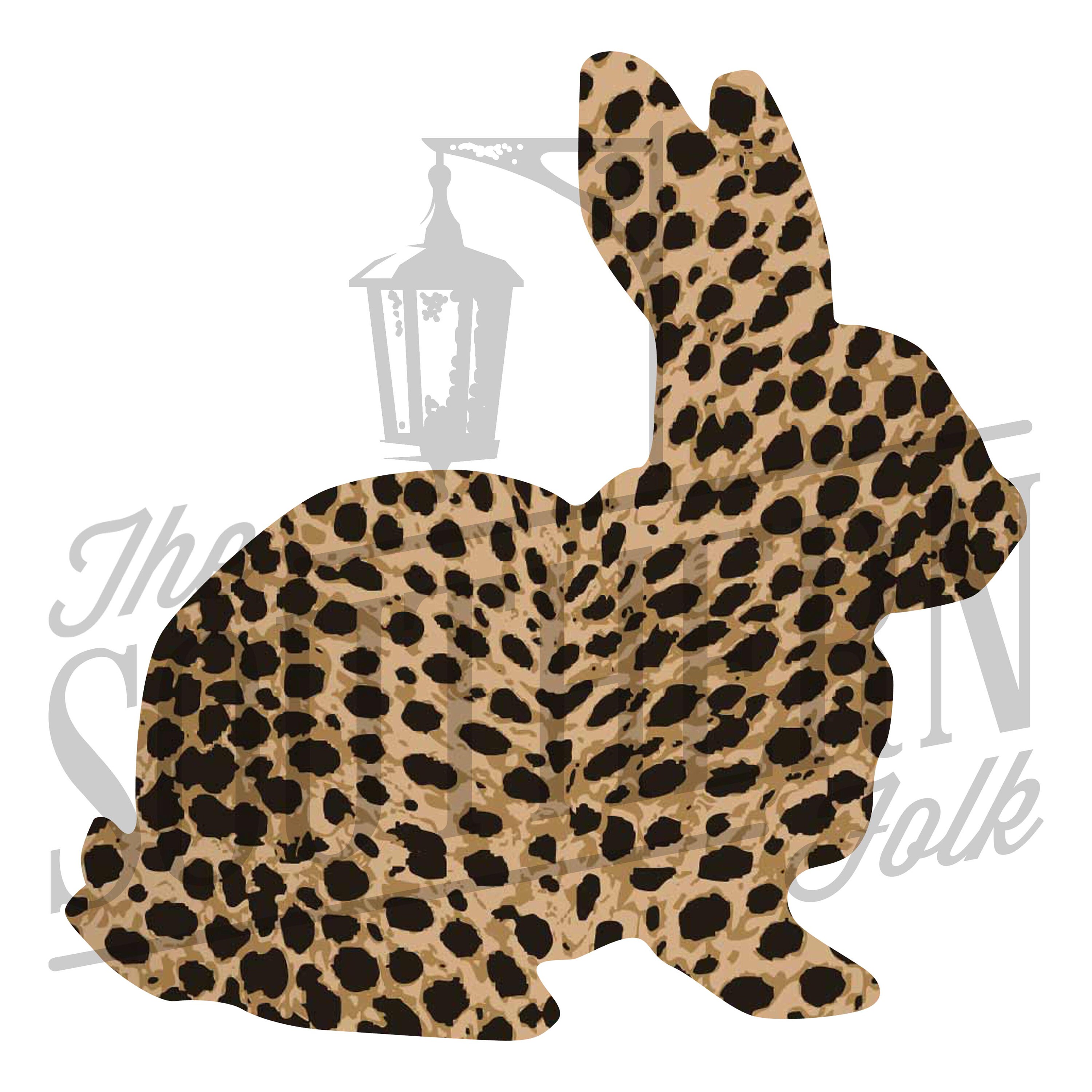 Leopard Print Bunny PNG File Sublimation Design Digital | Etsy