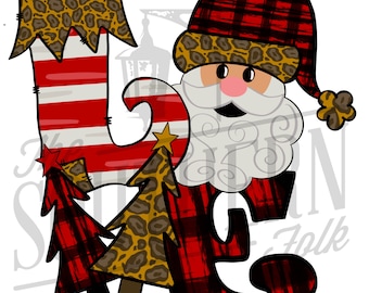 Christmas Love Sublimation Design, PNG File, Digital Download, Sublimation Designs Downloads, Hand Drawn
