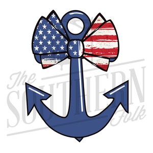 American Anchor PNG File, Sublimation Design, Digital Download