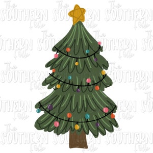 Christmas Tree Sublimation Design, PNG File, Digital Download, Sublimation Designs Downloads, Christmas Designs