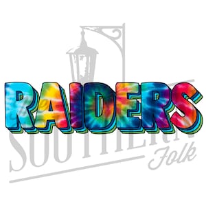 Raiders PNG File, Sublimation Design, Digital Download, Sublimation Designs Downloads, Tie Dye, Mascot