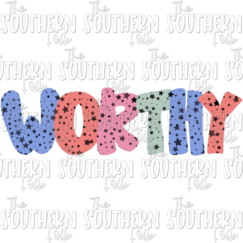 Worthy Down Rtf Hand Drawn Worthy PNG File, Sublimation Design, Digital Download ...