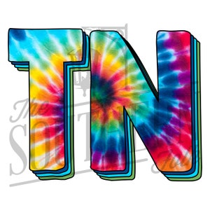 Tennessee Tie Dye PNG File, Sublimation Design, Digital Download, Sublimation Designs Downloads