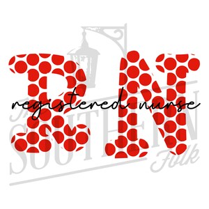 Registered Nurse PNG File, Sublimation Design, Digital Download, Hand Drawn