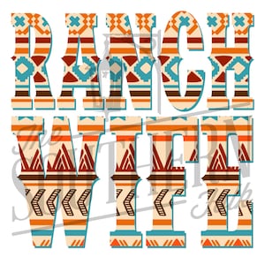 Ranch Wife PNG File, Sublimation Design Download, Digital Download, Sublimation Designs