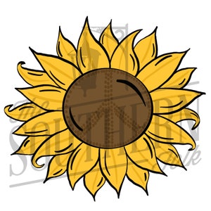 Peace Flower PNG File, Sublimation Design, Digital Download