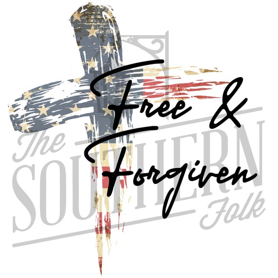 Graphic Digital Download Clip Art Forgiven Religious Sublimation Design PNG