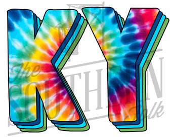 Kentucky Tie Dye PNG File, Sublimation Design, Digital Download, Sublimation Designs Downloads