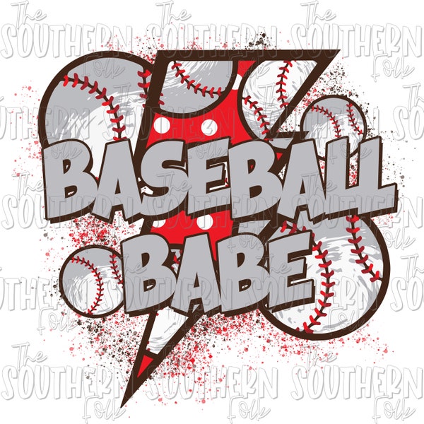 Baseball Babe PNG File, Sublimation Design, Digital Download, Sublimation Designs Downloads, Sublimation Designs, Sports Designs, Baseball