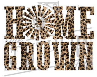 Home Grown Cheetah PNG File, Sublimation Design Download, Digital Download