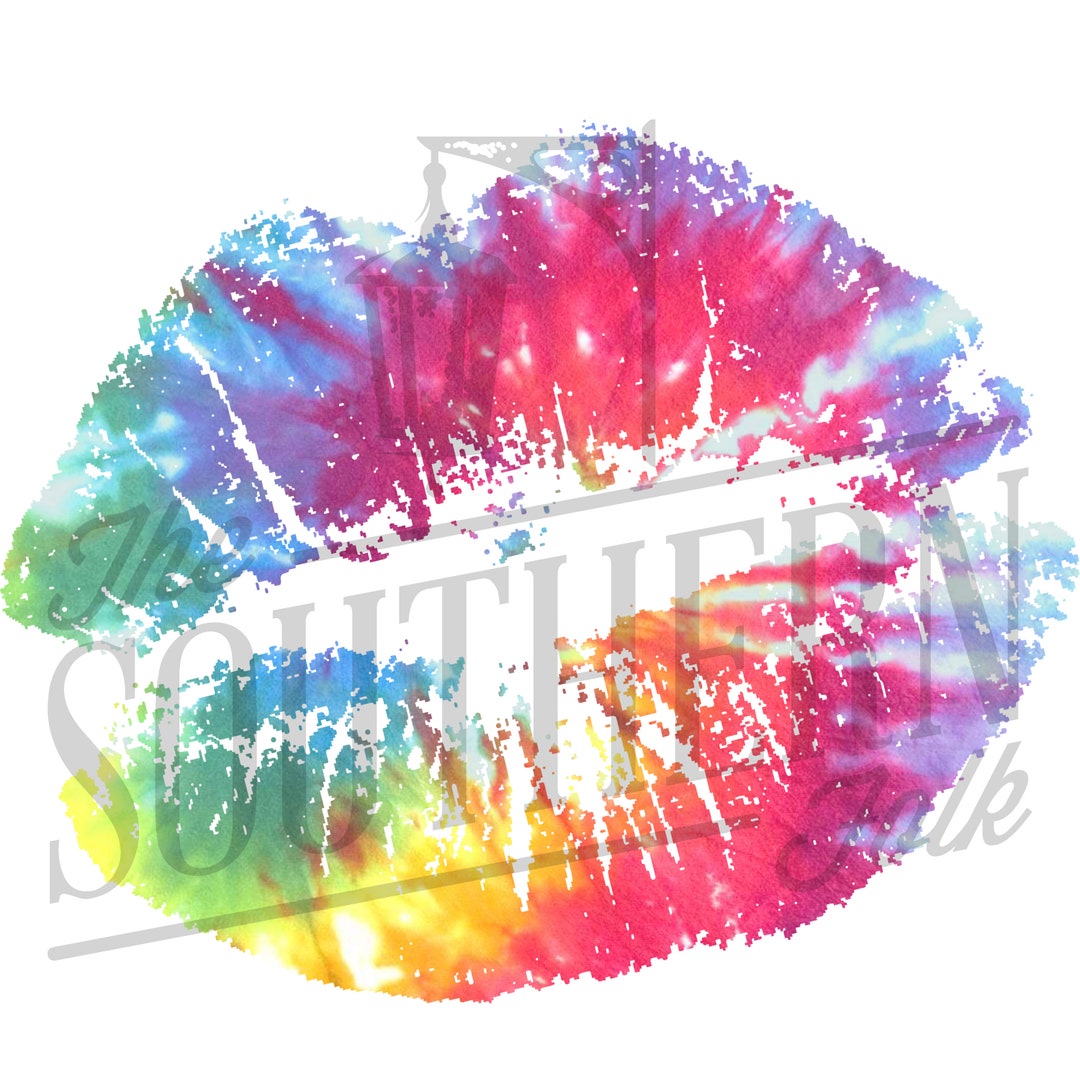 Tie Dye Lips PNG File, Sublimation Design, Digital Download - Etsy