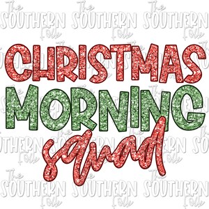 Design della sublimazione della squadra del mattino di Natale, file PNG, download digitale, download di progetti di sublimazione, progetti di sublimazione, design natalizio