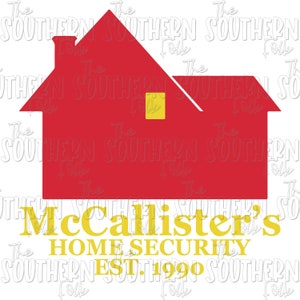 McCallister&#39;s Home Security Sublimation Design, PNG File, Digital Download, Sublimation Designs Downloads, Sublimation Designs, Home Alone