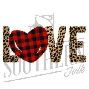 Gepard und plaid Liebe PNG-Datei, Sublimation Designs Downloads, digitaler Download, Valentinstag