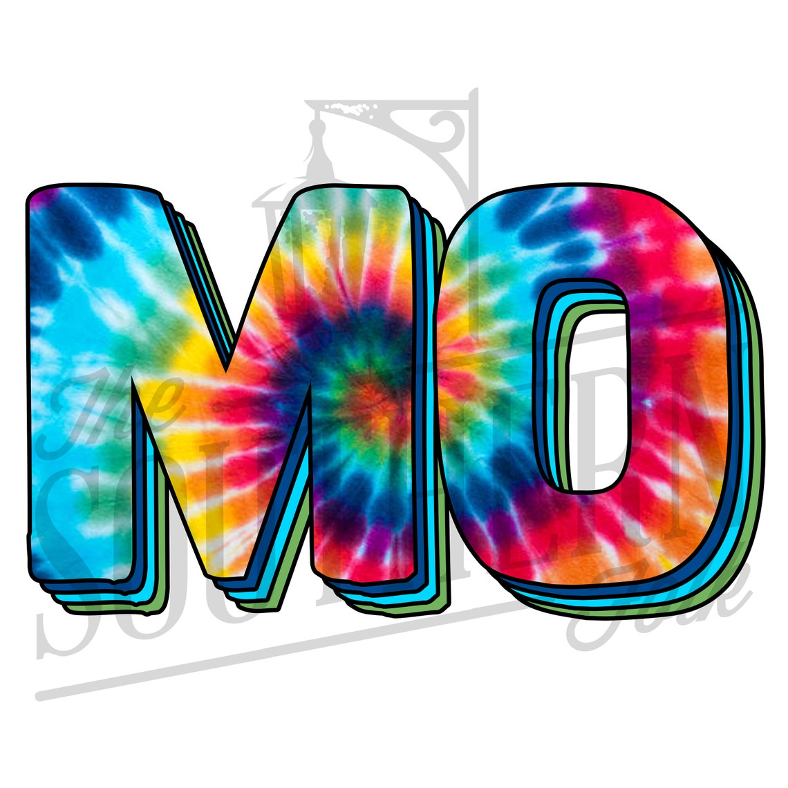 Missouri Tie Dye PNG File, Sublimation Designs, Digital Download ...