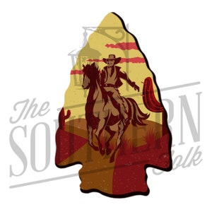 Cowboy Arrow Head PNG File, Sublimation Design, Digital Download