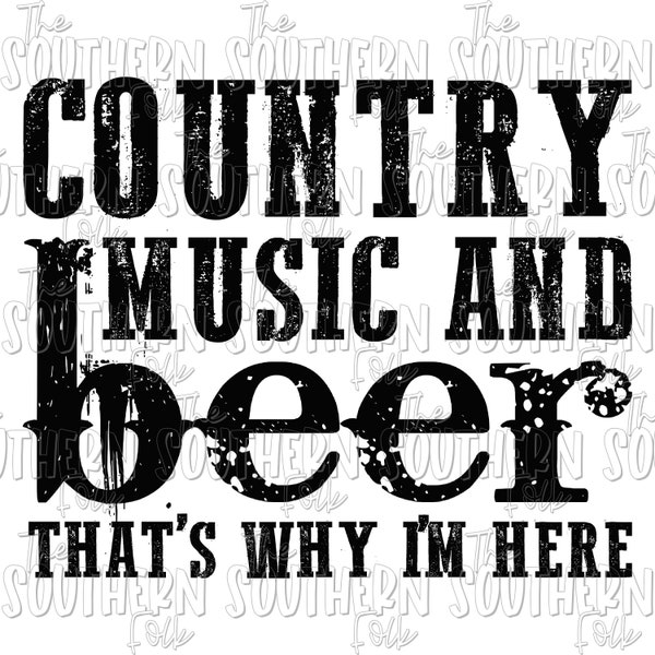 County music and Beer PNG File, Sublimation Designs Download, Digital Download, Sublimation Png File, Country Designs, Music Png File