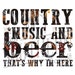 County music and Beer PNG File, Sublimation Designs Download, Digital Download 