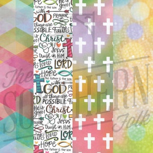 Christian Digital Papers (4 pack), Sublimation, PNG File, Digital Download