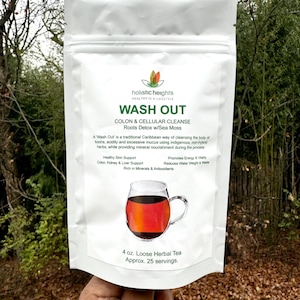 WASH OUT - Colon & Cellular Cleanse w/Sea Moss (Dr. Sebi Approved)