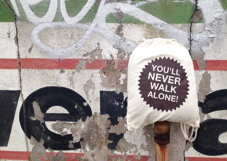 You never walk alone Turnbeutel Bild 1