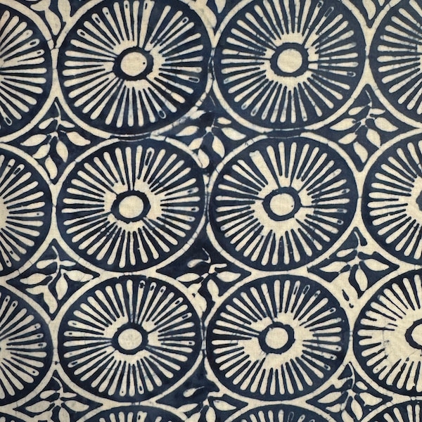 Rayon Batik Longitude by Kate Spain-Moda Fabric Line- SKU#27259 73R- Blue- 5.00 1/2 yard