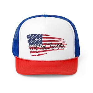 American Flag We the People Cap,Red White and Blue Cap, Personal or Give as a Gift