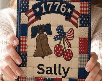 Gepersonaliseerd patriottisch dagboek, imitatiegewatteerde Liberty Bell-notitieboek (5 x 7)