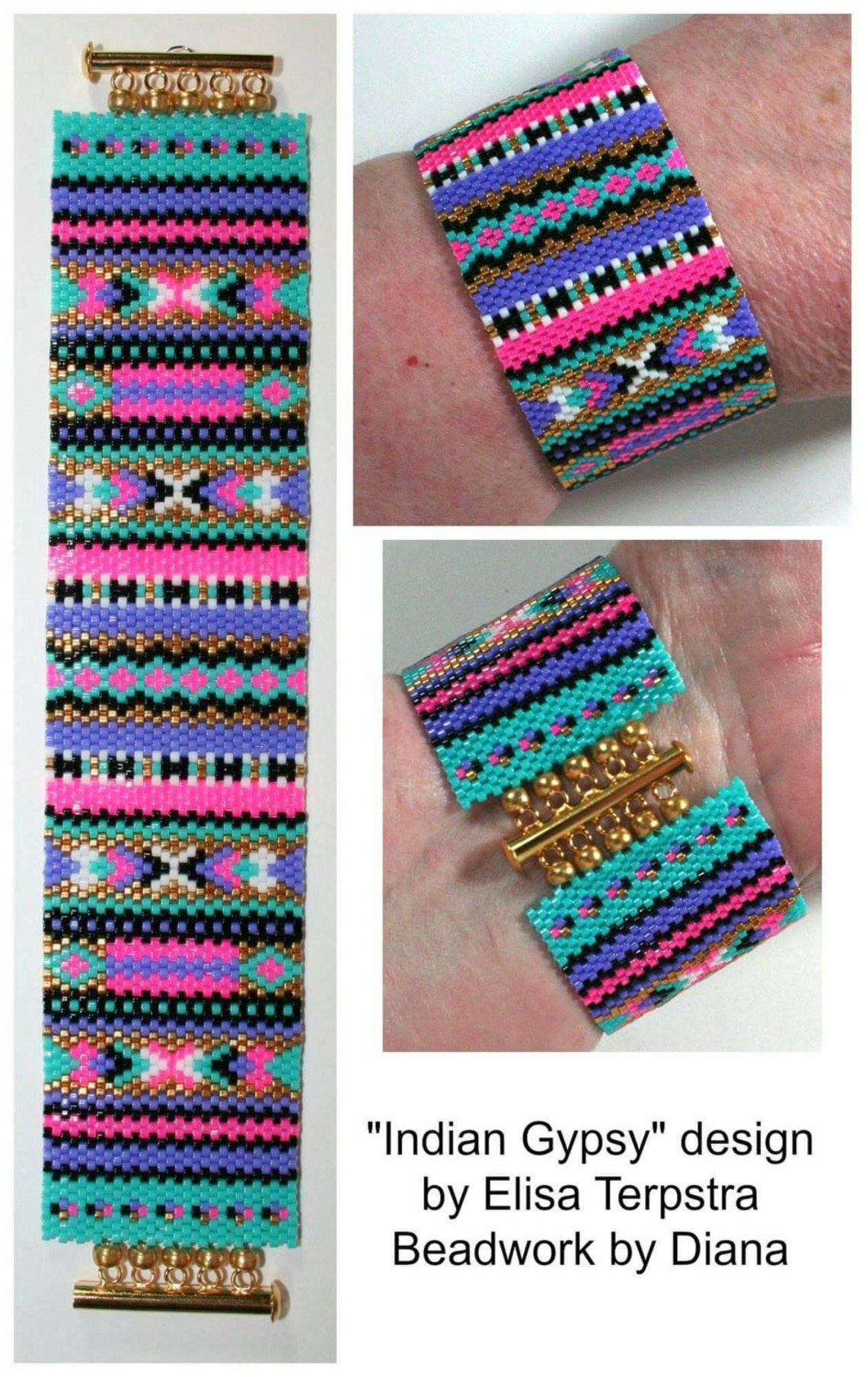 Peyote Patterns Beading Patterns Peyote Pattern Bracelet Etsy