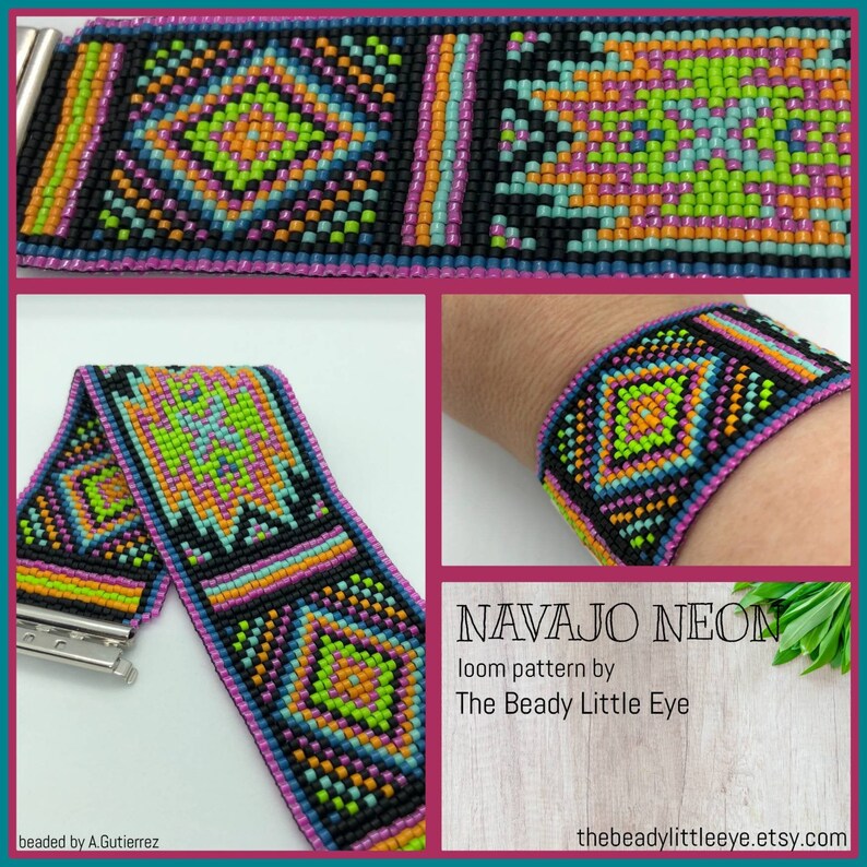 Bead Loom Pattern Loom Tutorial Beading Pattern Loom Etsy
