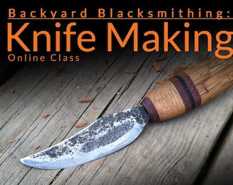 Blacksmith Knife Making Kit plus Online Class DIY Knife Kit supplies metal for knife making steel material - blacksmith knife tools