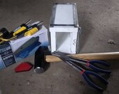 Wide Two Brick Forge Blacksmith Kit Propane Gas Forge, Blacksmith Anvil, Blacksmith Tongs, Heat Treating Tester, Hammer and more